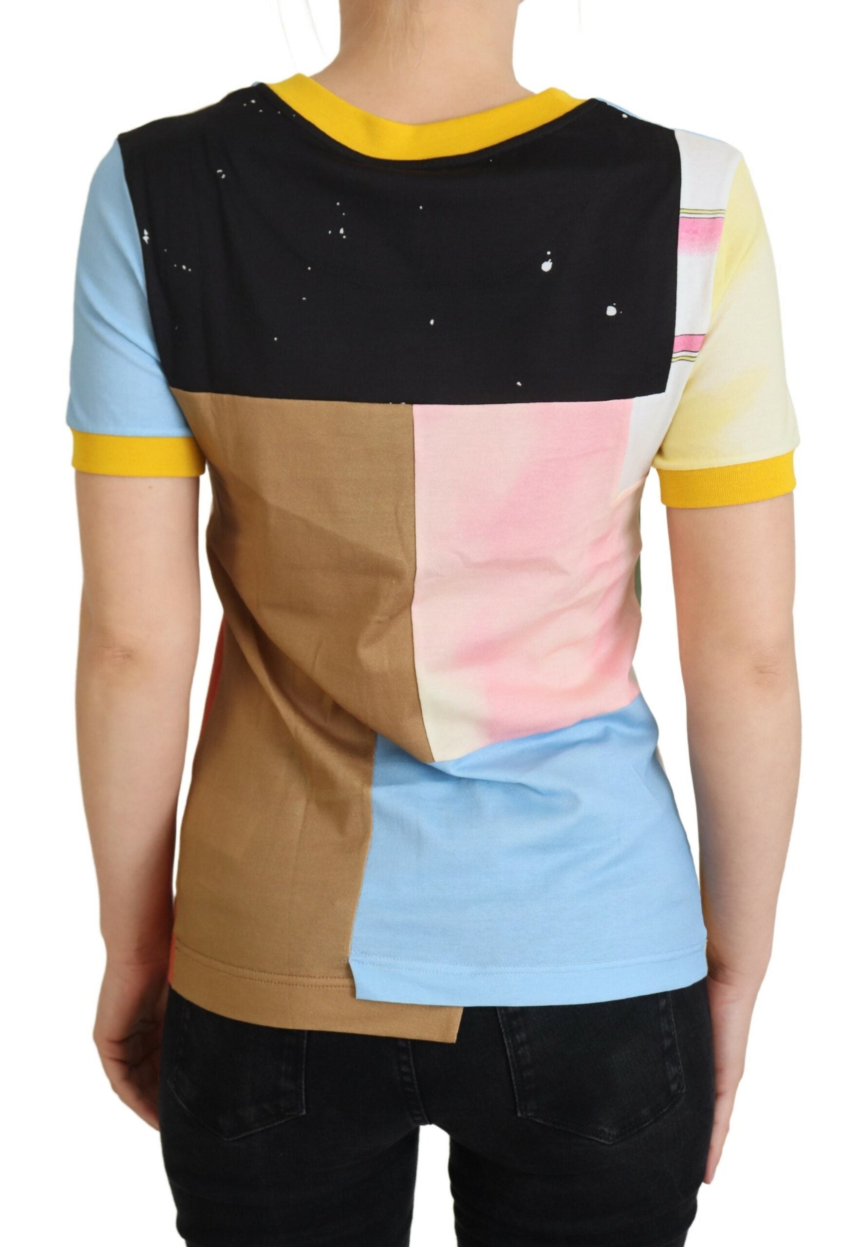 Patchwork Cotton T-Shirt — Multicolor
