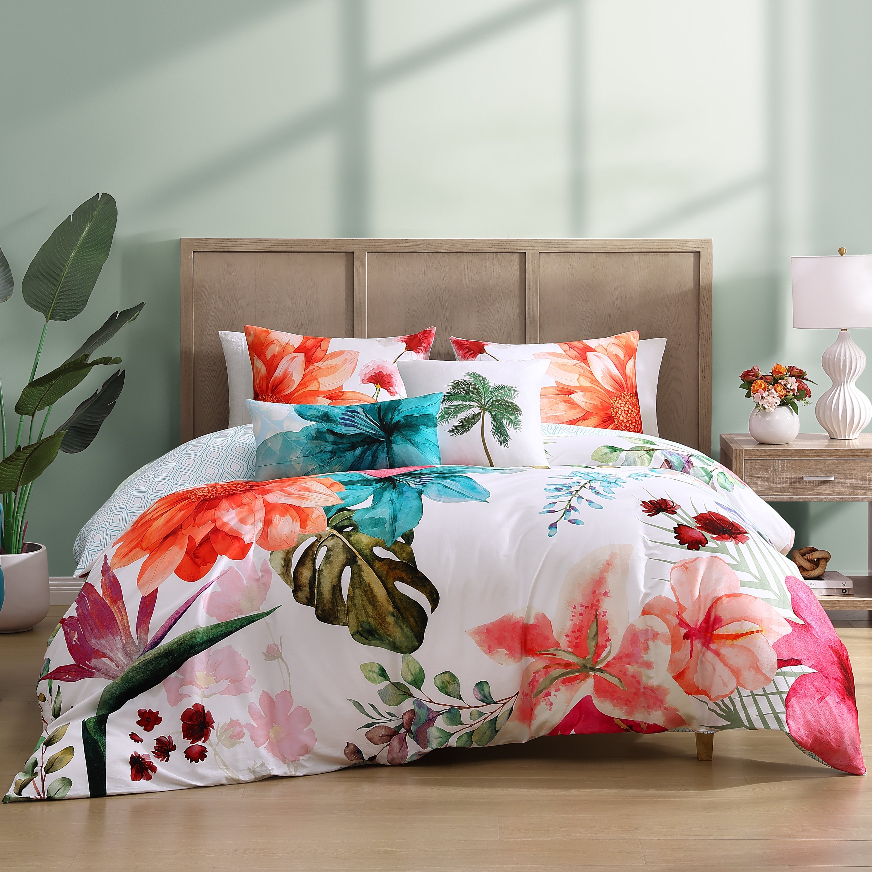 Eden's Embrace 5 Piece Reversible Comforter Set by QUEEN