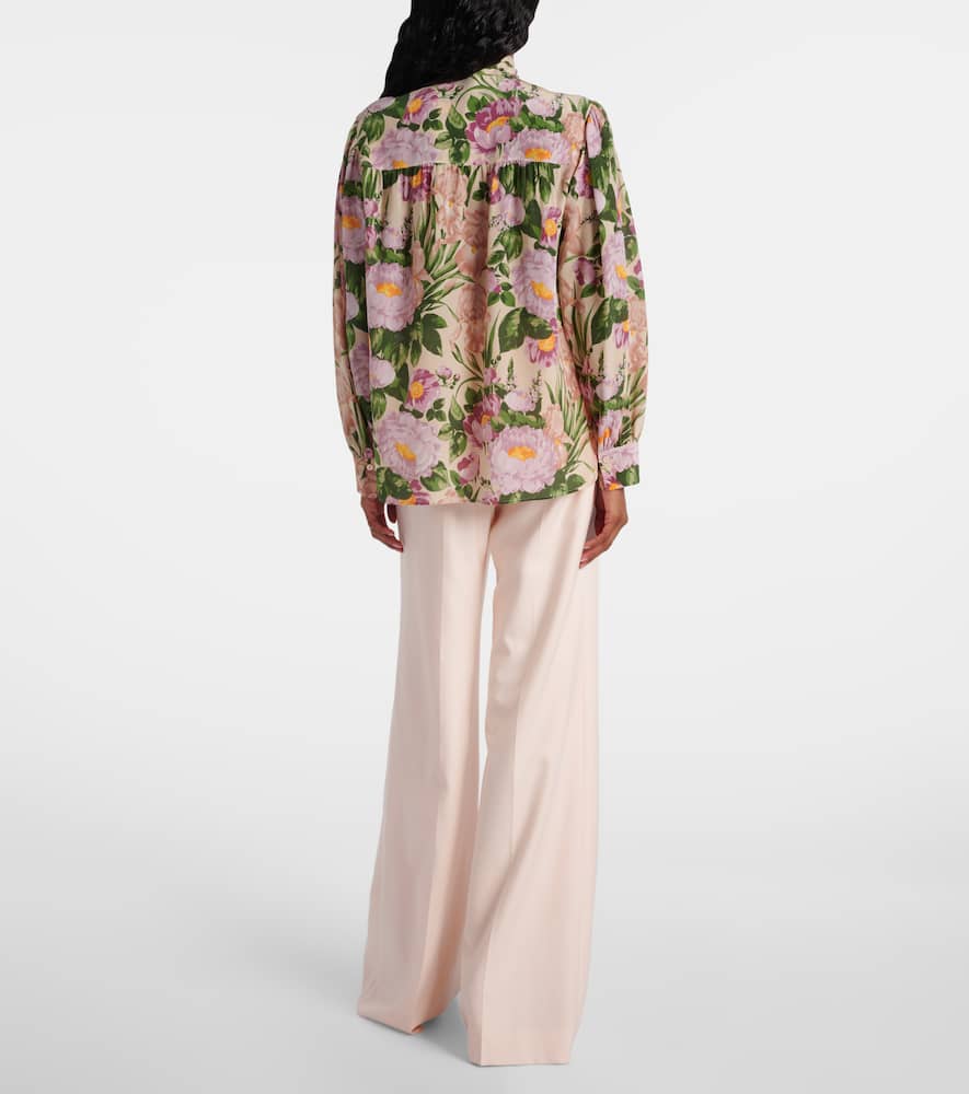 Chloé Tie-neck silk crêpe de chine blouse