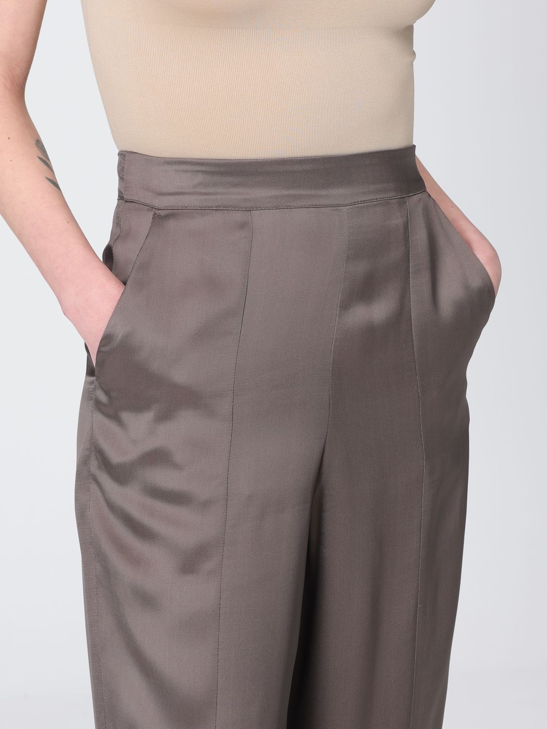 Pants Woman color Cocoa
