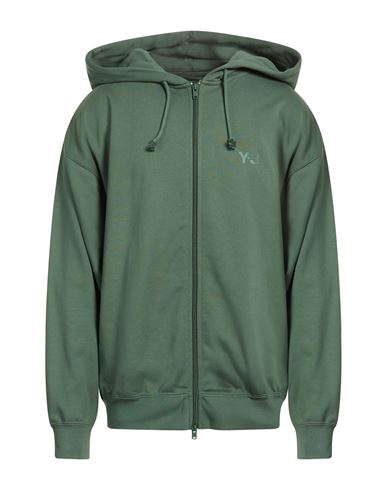 Man Sweatshirt Military green Size L Cotton, Recycled polyester