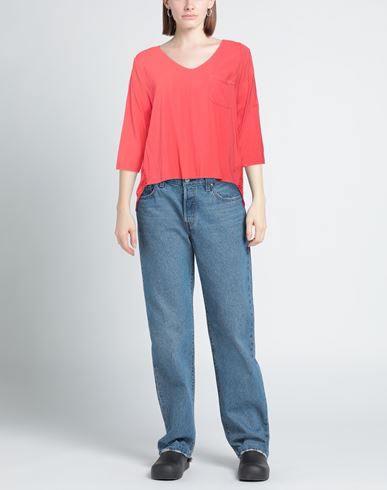 Woman Top Coral Size 6 Viscose, Cupro