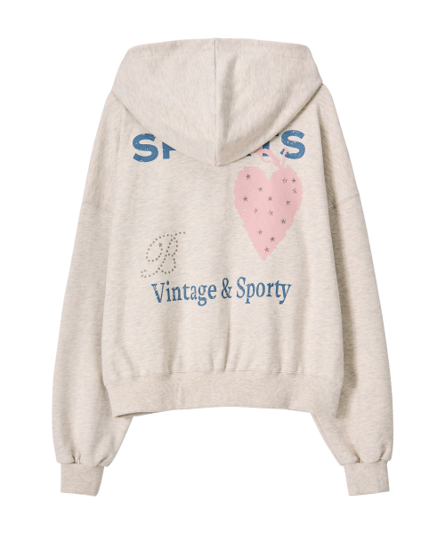 Star Sporty Hoodie Zip-Up