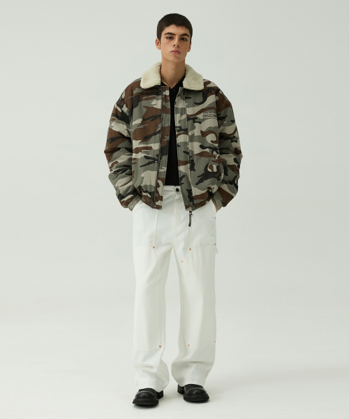 Parven 4405 Double Knee Carpenter Wide Fit Off-White Pants