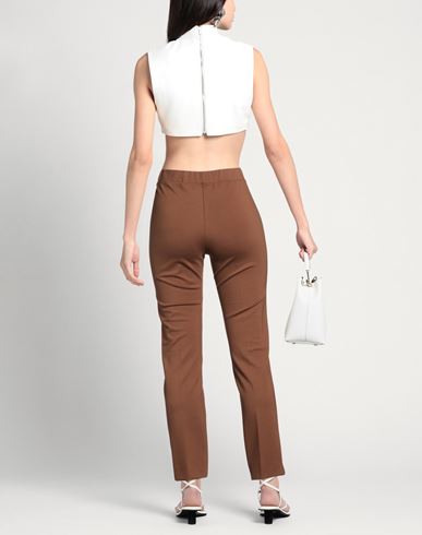 Woman Pants Brown Size 2 Viscose, Nylon, Elastane