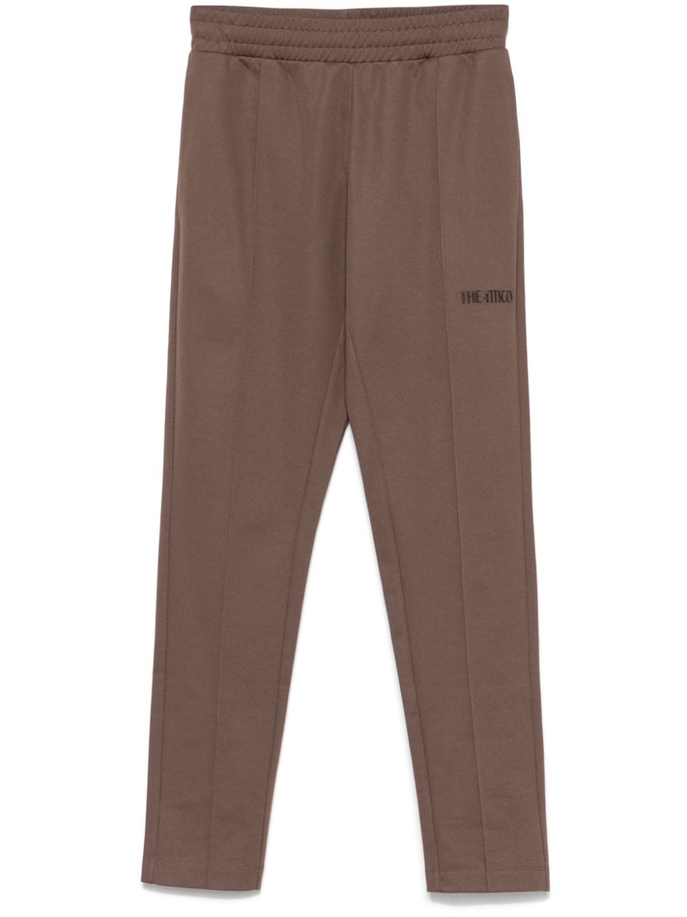 Logo-appliqué sweatpants - Brown