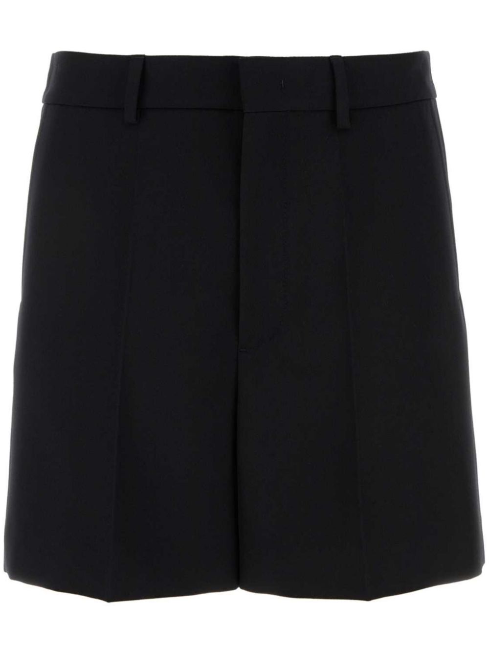 Wool chino shorts - Black