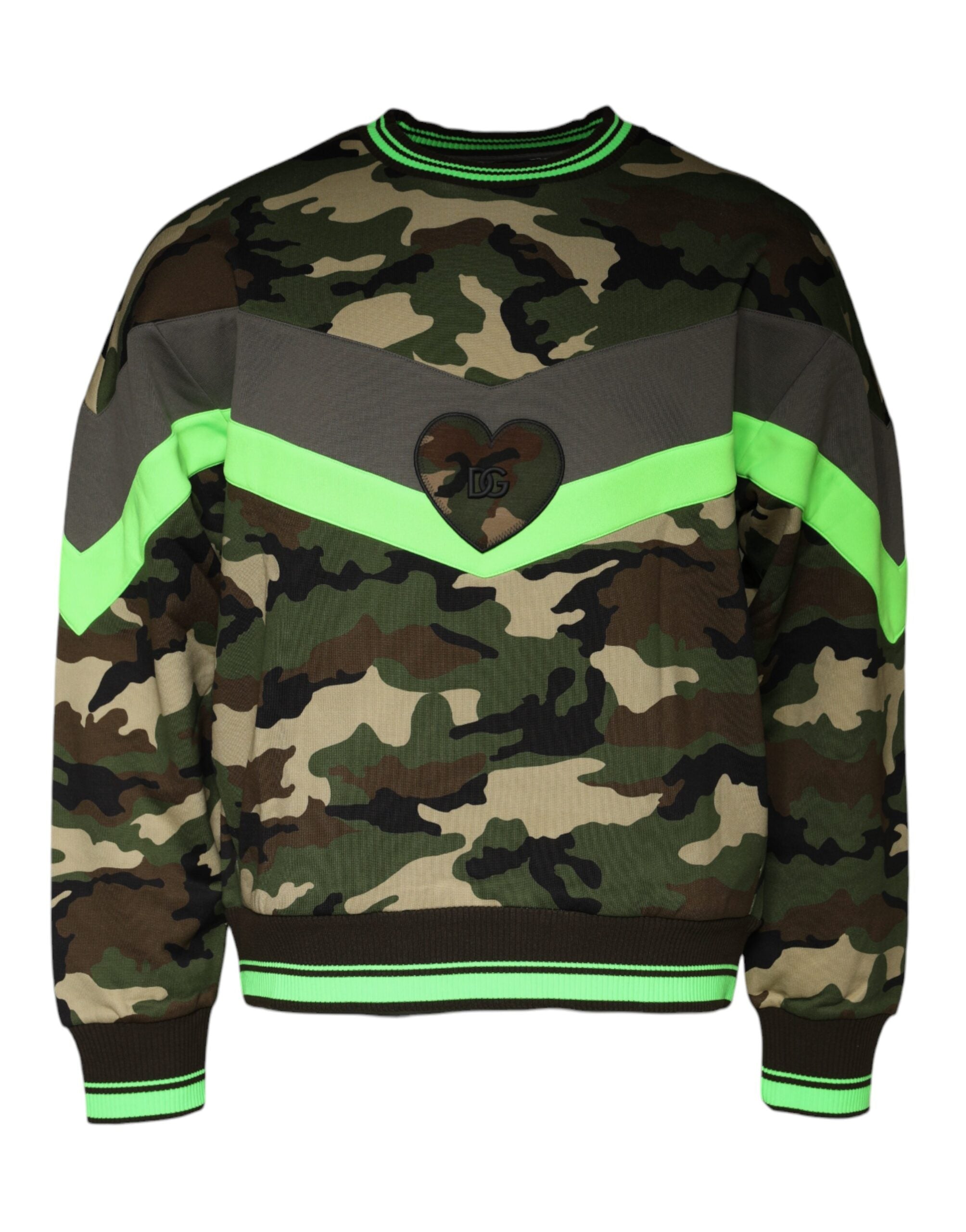 Camouflage-Print Cotton-Blend Sweatshirt — Multicolor