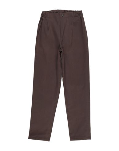Kid Boy Pants Chocolate brown Size 10 Modal, Cotton, Elastane
