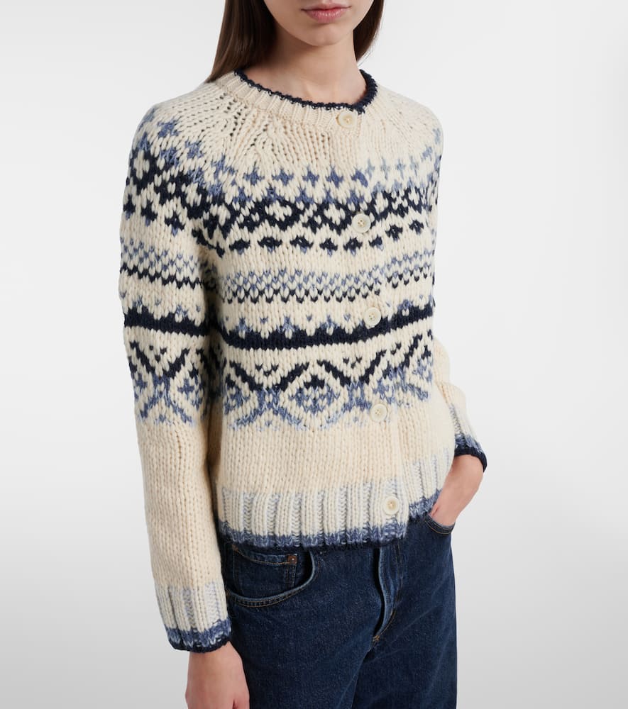Tovah Fair Isle wool-blend cardigan