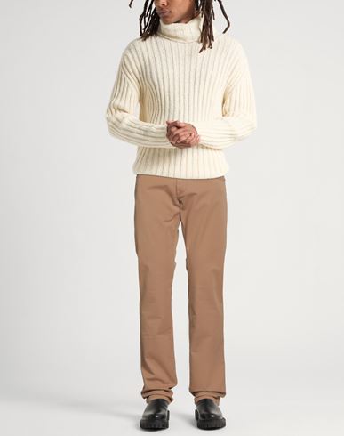 Man Pants Camel Size 32 Cotton, Elastane