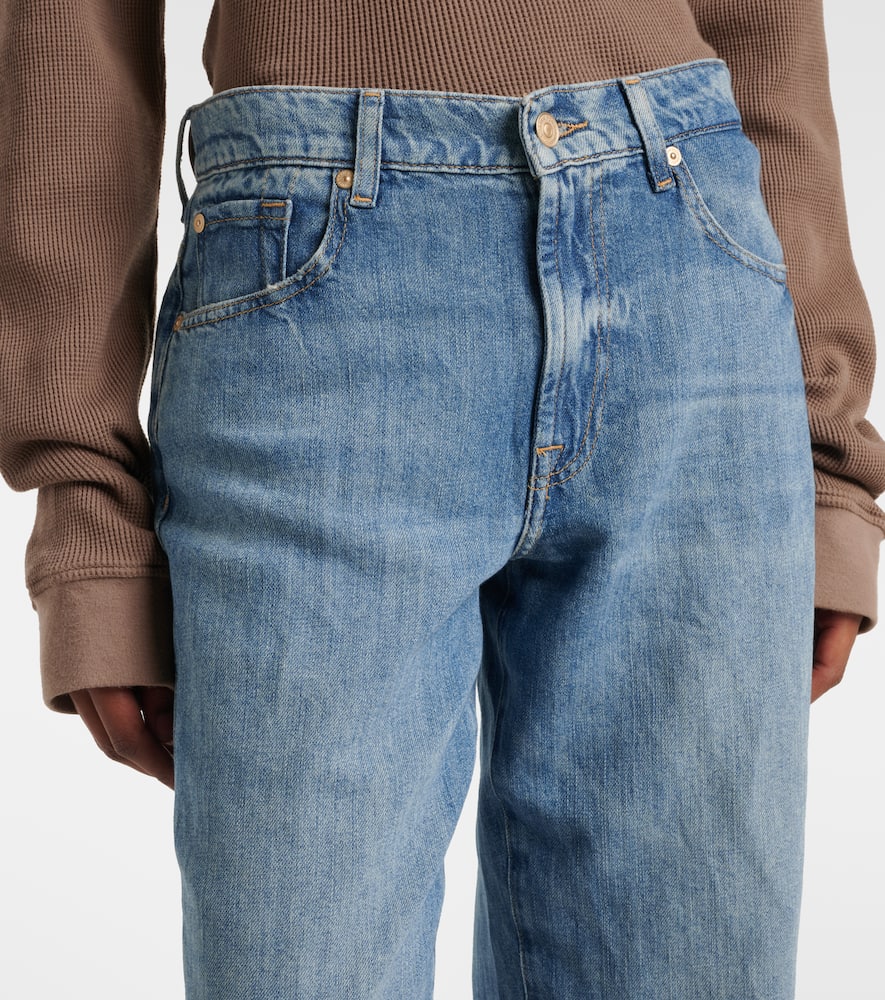 Tess distressed wide-leg jeans