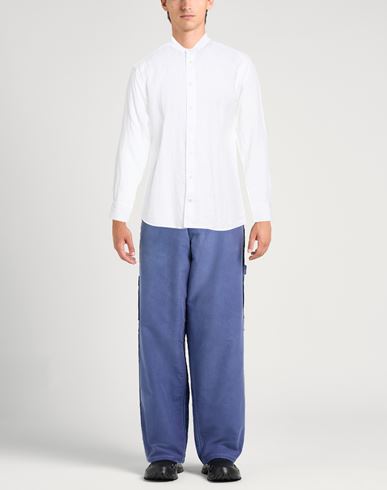 Man Shirt White Size 15 ¾ Linen