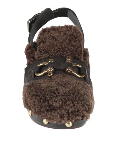 Woman Mules & Clogs Dark brown Size 7 Soft Leather
