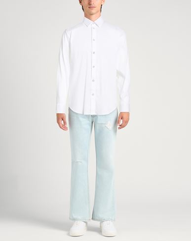 Man Shirt White Size S Cotton, Polyamide, Elastane