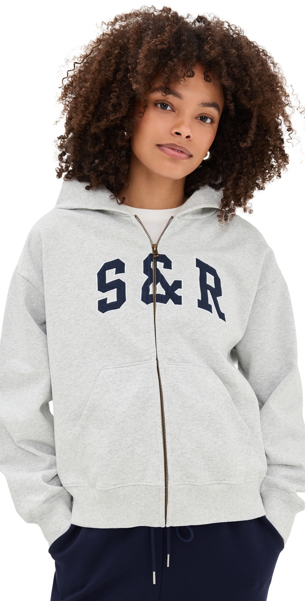 S & R Ivy Zip Hoodie Heather Gray