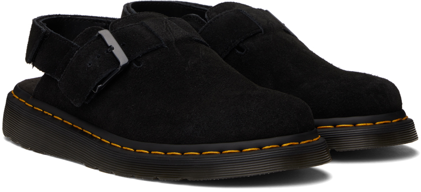 Dr. Martens Black Jorge II Suede Slingback Loafers