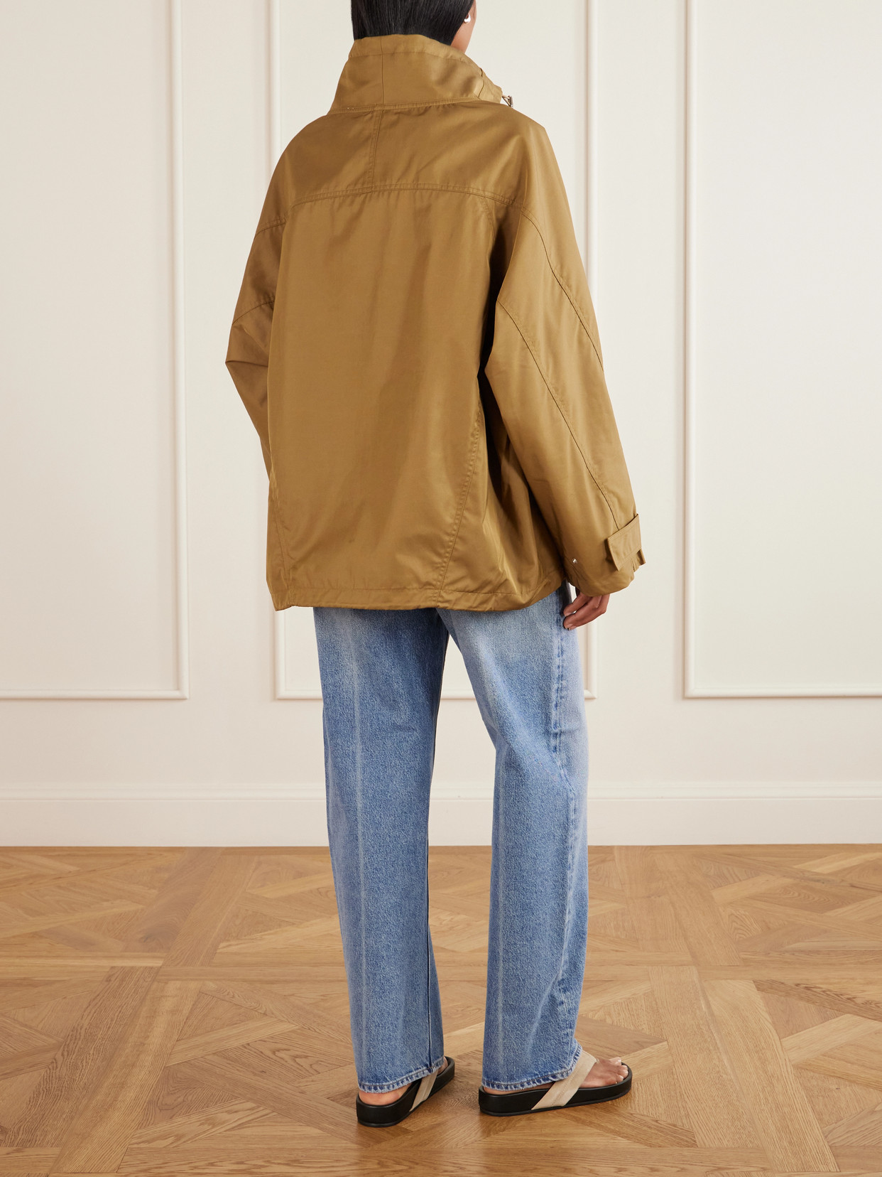 Coulson Half-zip Cotton-blend Shell Jacket - Green