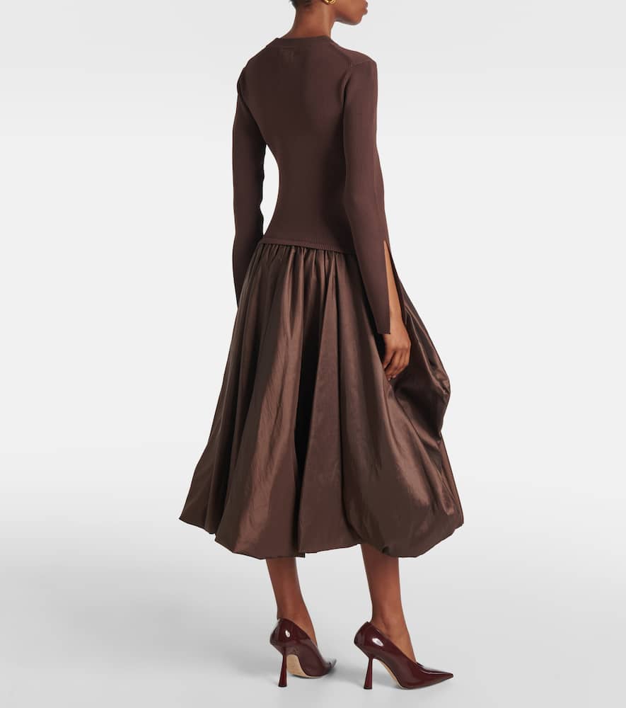 Kenlie gathered midi dress