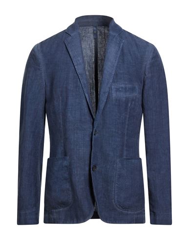 Man Blazer Navy Size 4XL Linen