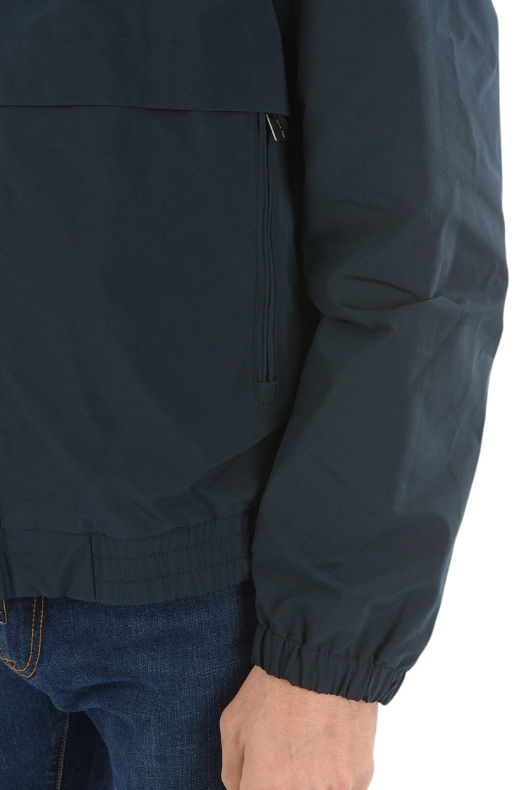 Blue Mock Collar Jacket