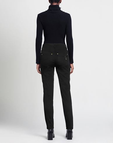 Woman Pants Black Size 6 Cotton, Elastane