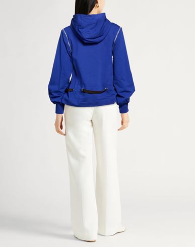 Woman Sweatshirt Blue Size 4 Cotton, Elastane