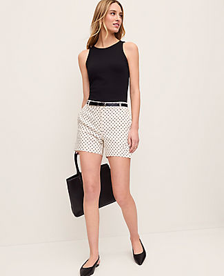 Ann Taylor The Mid Short in Polka Dot