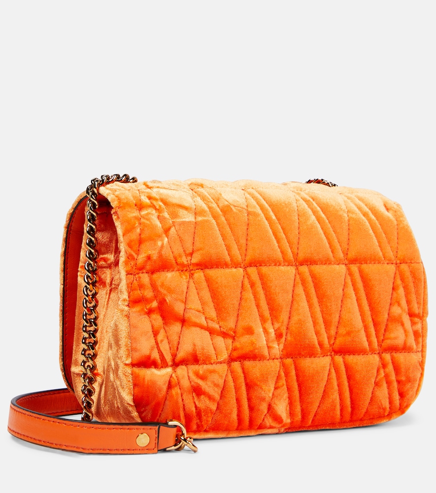 Virtus Small velvet shoulder bag