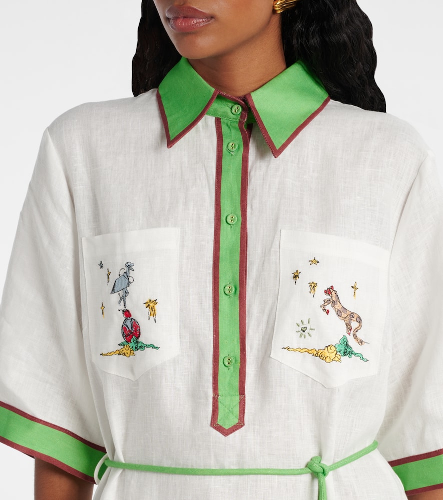 Alémais Play linen polo dress