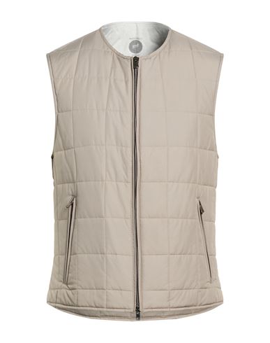 Man Vest Taupe Size L Polyester