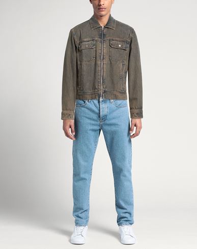 Man Denim outerwear Blue Size XS Cotton