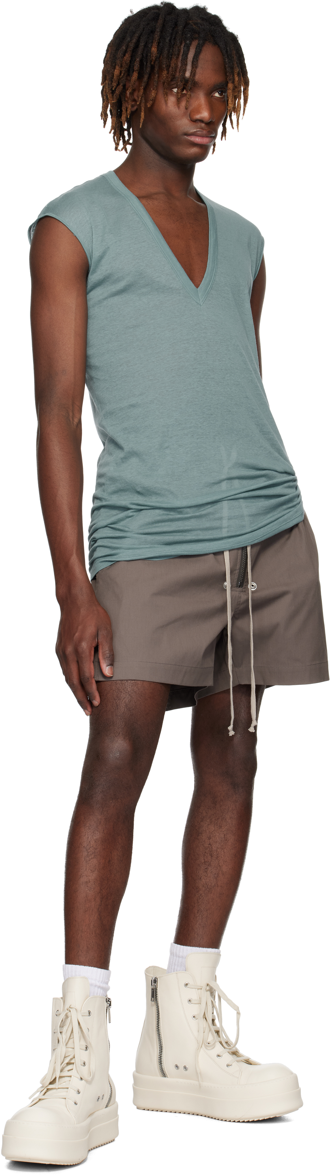 Rick Owens Gray Hollywood Bela Boxers Shorts