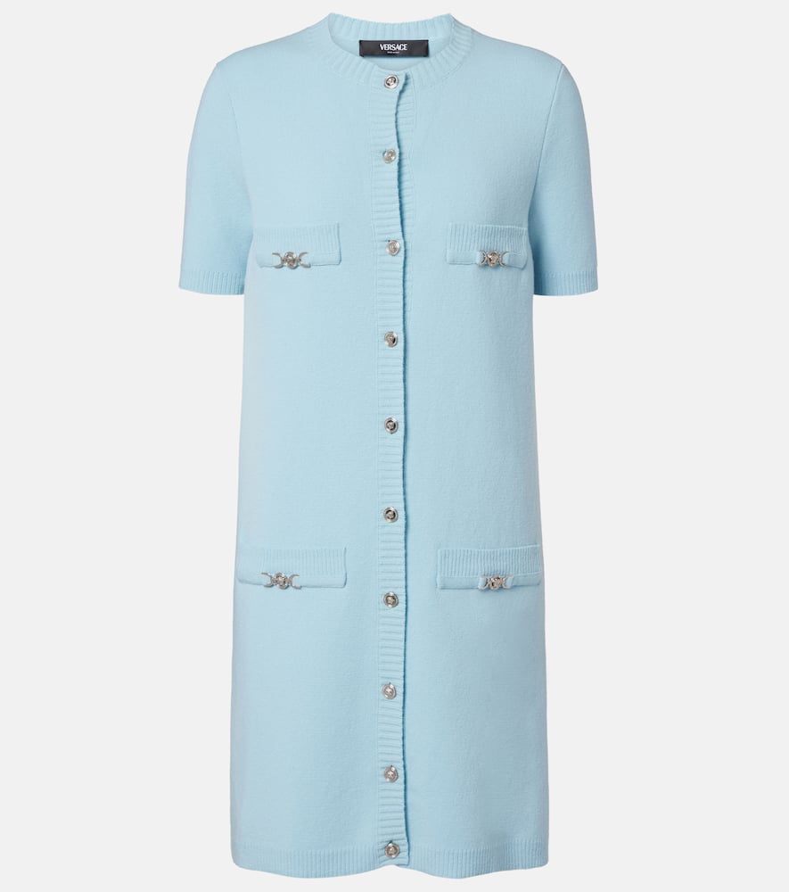 Medusa wool and cashmere shirt dress