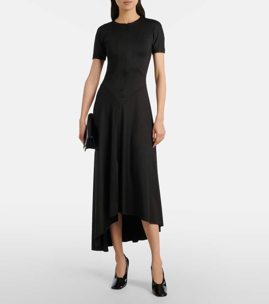 Asymmetric midi dress
