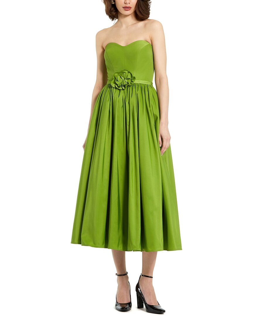 Faille A-Line Midi Dress