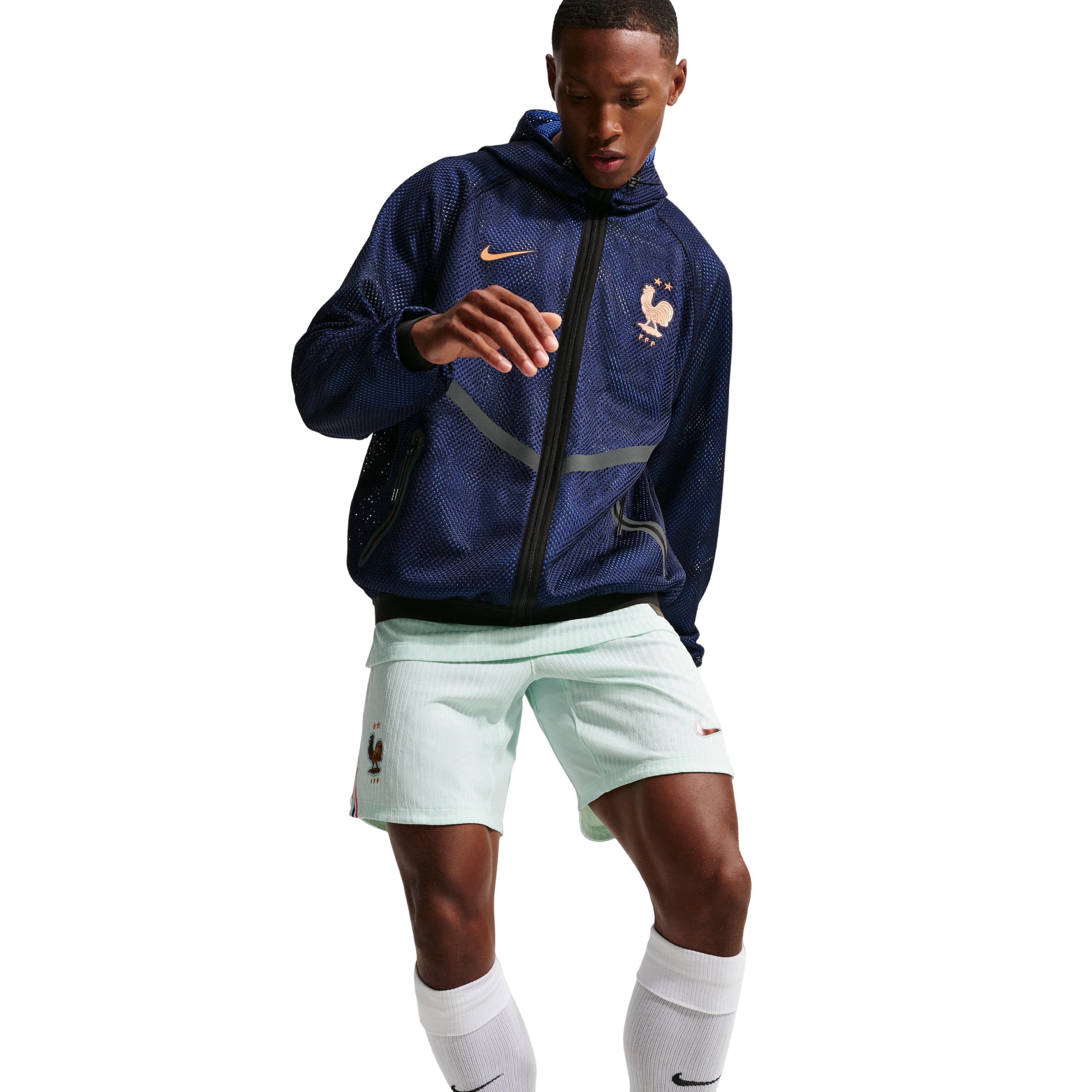 FFF Dri-Fit Football Anthem Jacket 'Blackend Blue Metallic Copper'