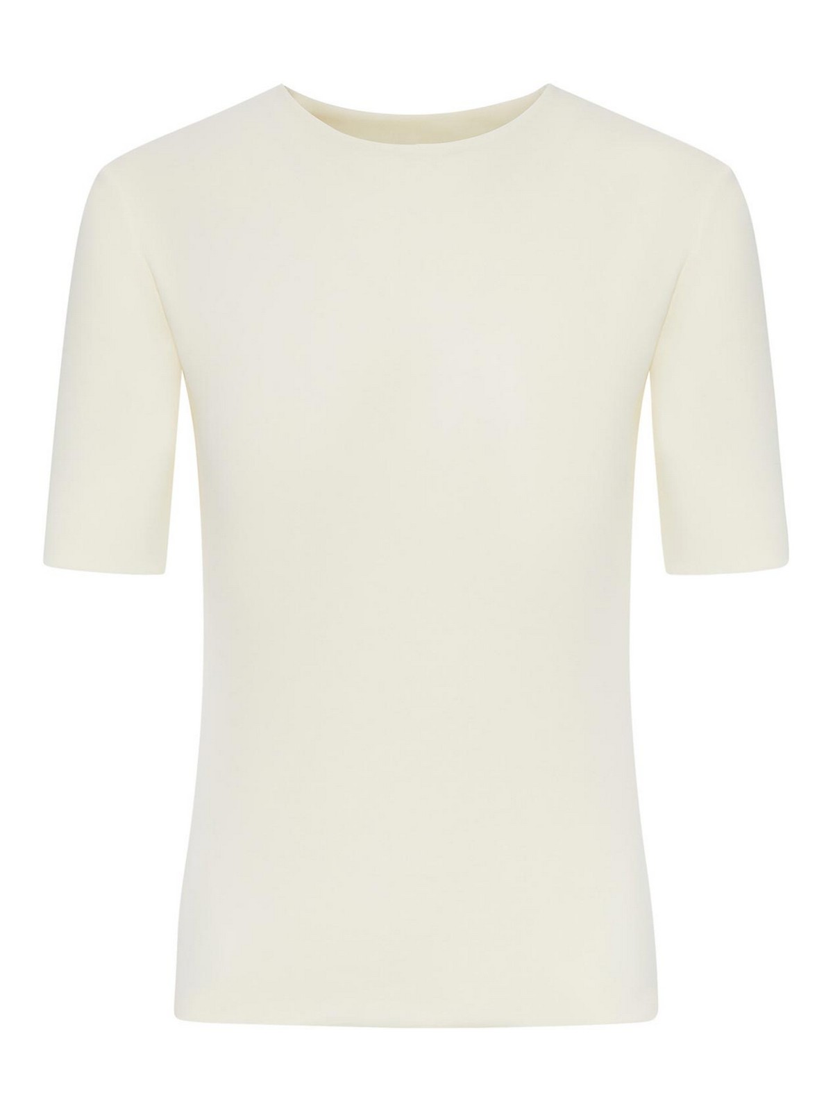 Short-Sleeved Crepe T-Shirt