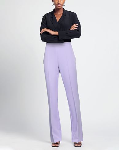 Woman Pants Lilac Size 6 Polyester, Elastane