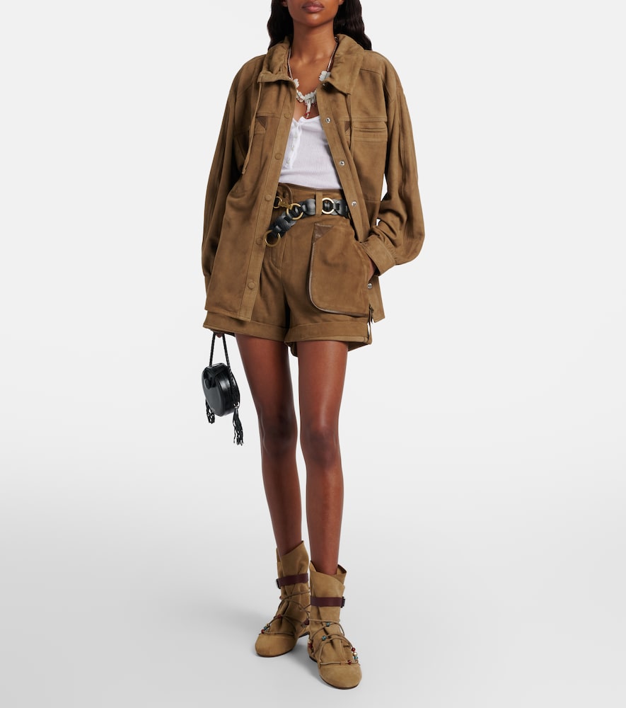Marline suede shorts