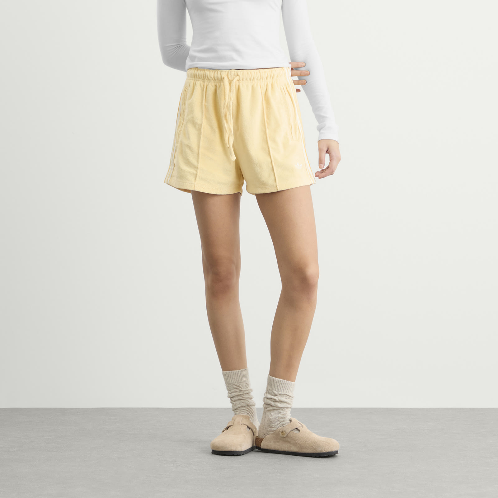 Women's Terry Towel Shorts in Orange Tint
