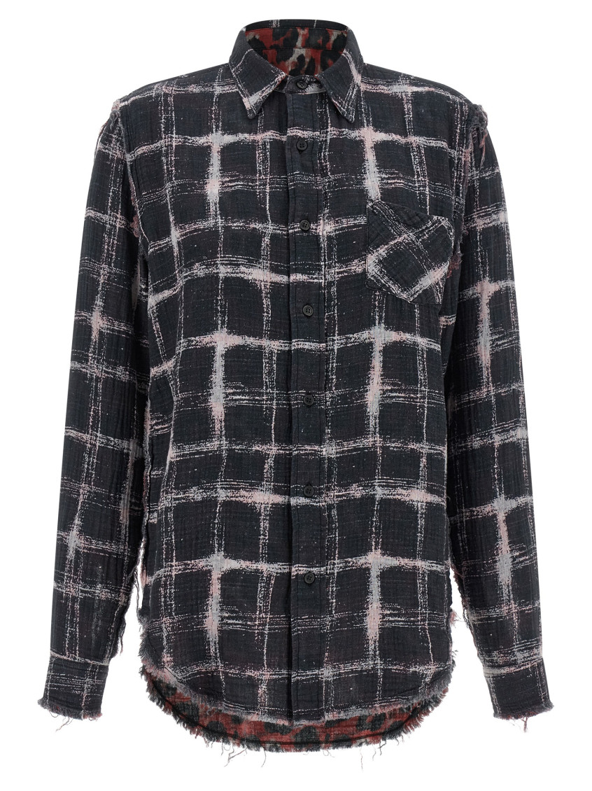 Multicolor Regular Checks Reversible Shirt