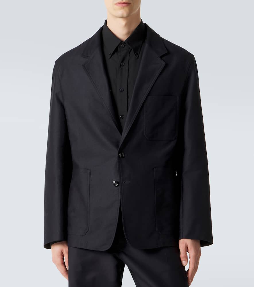 Cotton satin suit jacket