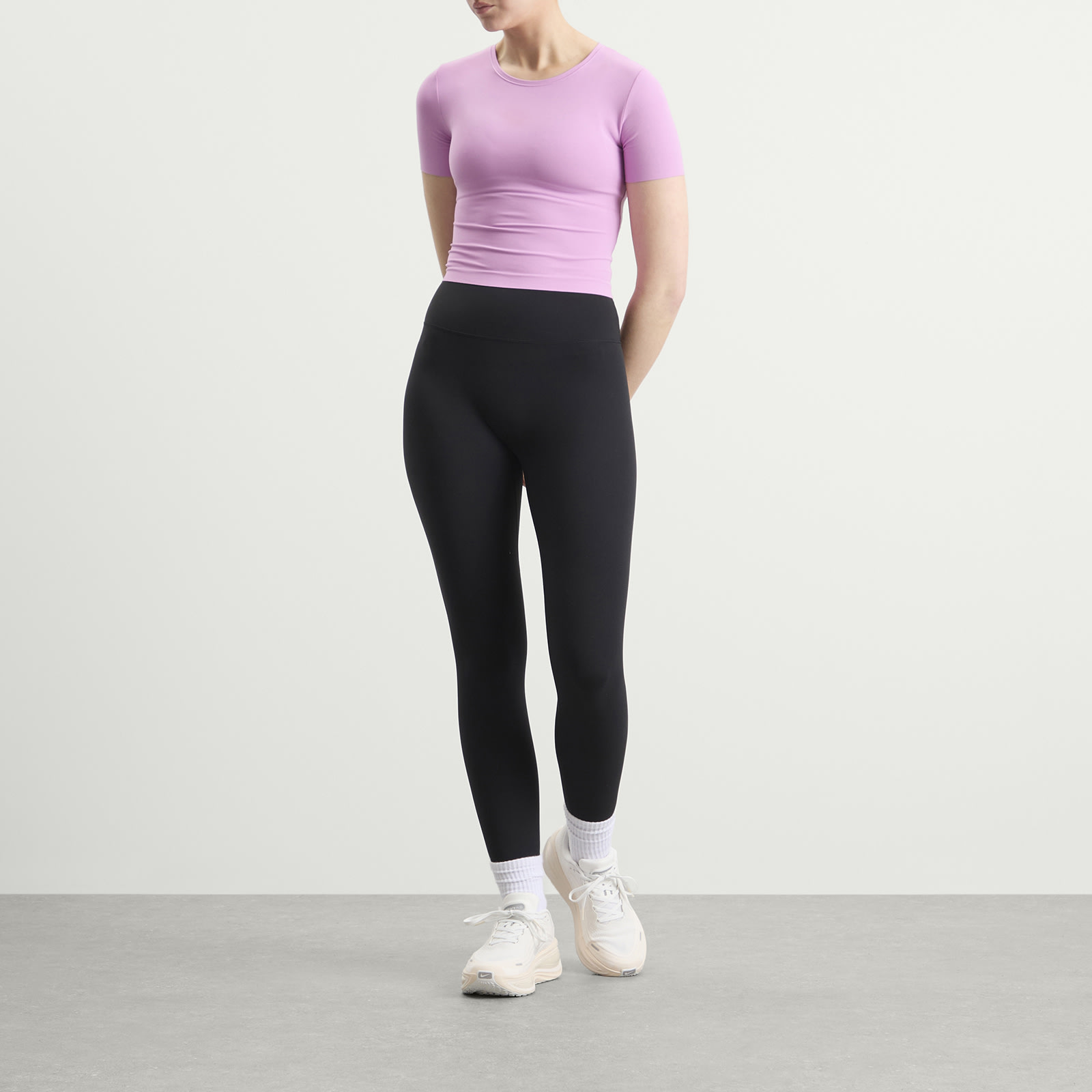 Women's Zenvy Dri-Fit Short Sleeve T-Shirt in Lt Magenta/White