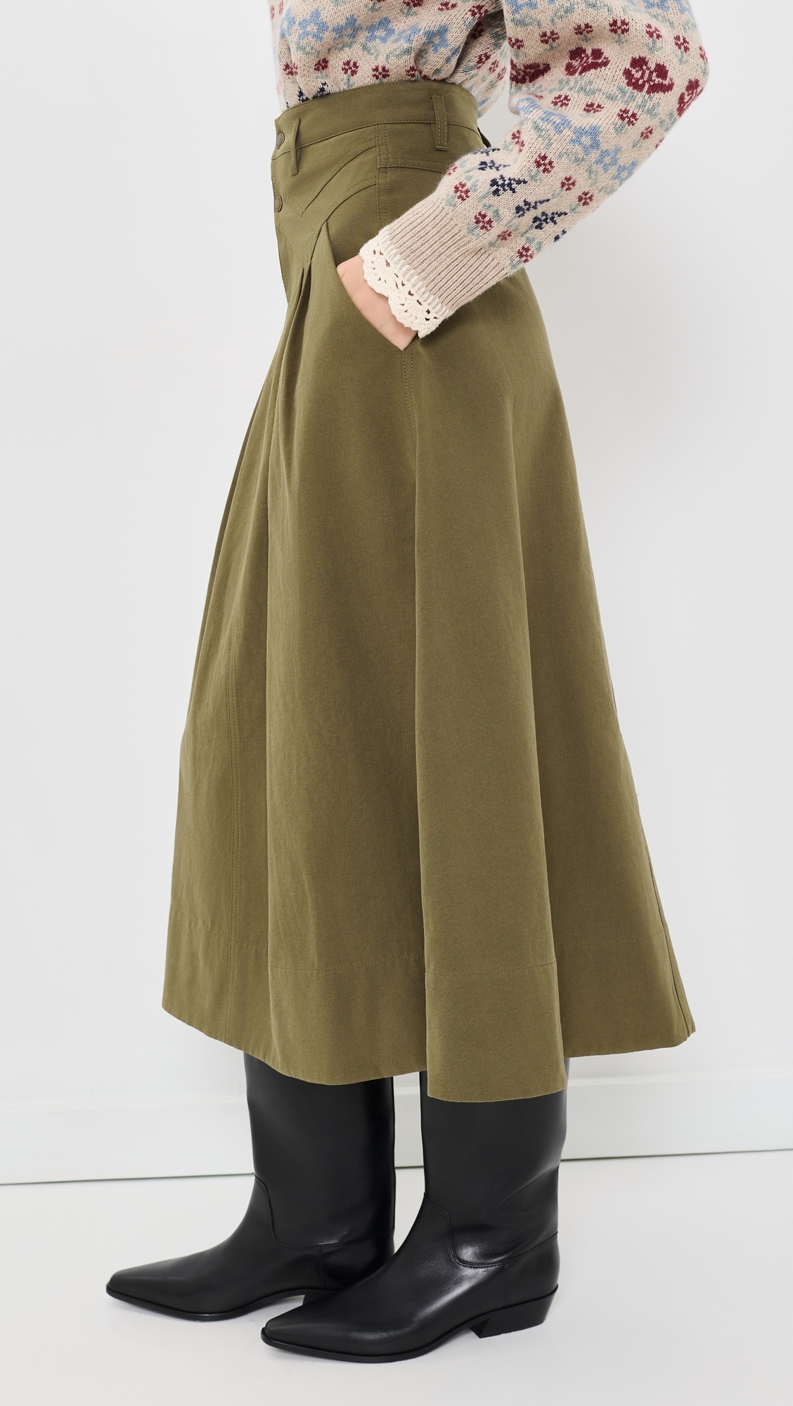 The Field Skirt Olive