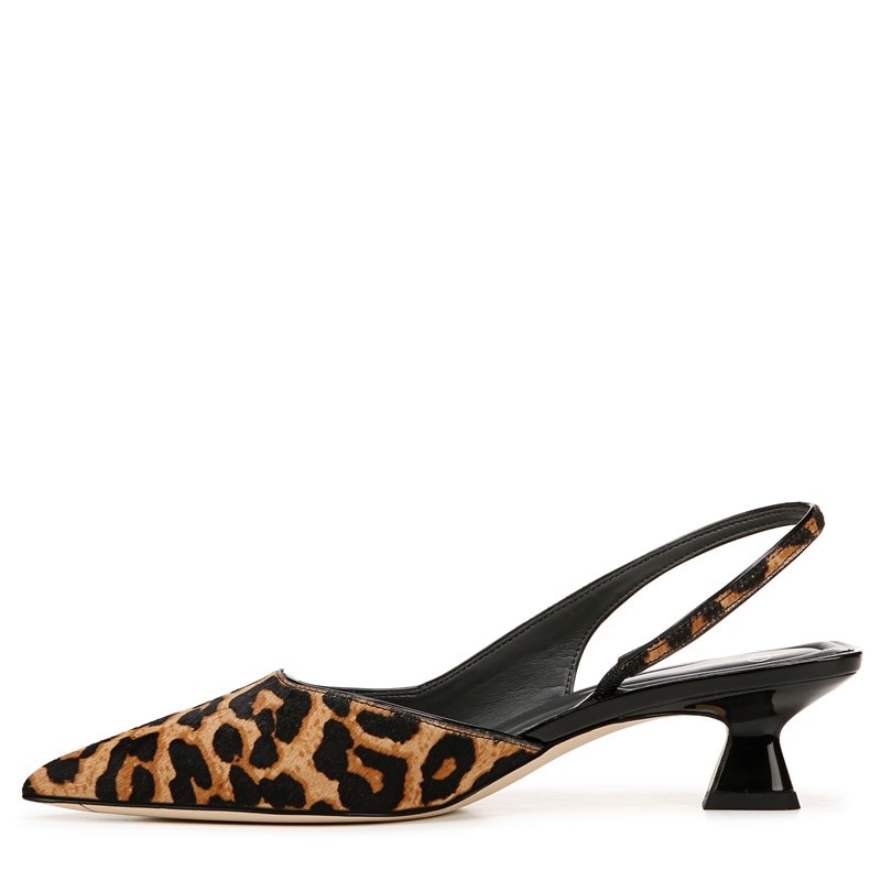 Women's Devin Slingback Pump Shoes (Camel Brown Leopard Print)