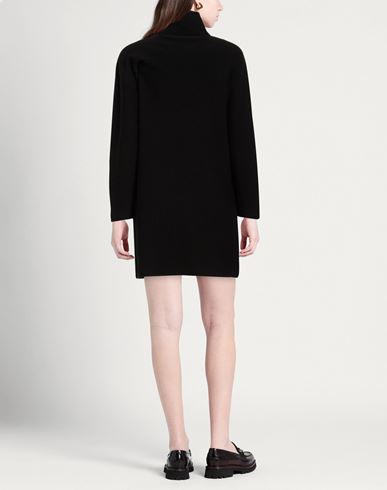 Woman Mini dress Black Size 10 Wool, Polyester