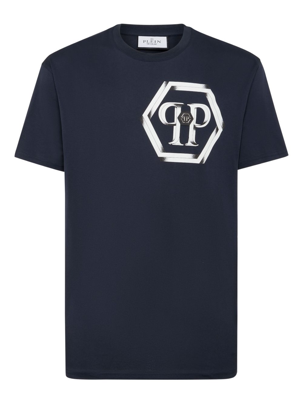 Philipp Plein Hexagon-logo T-shirt - Blue