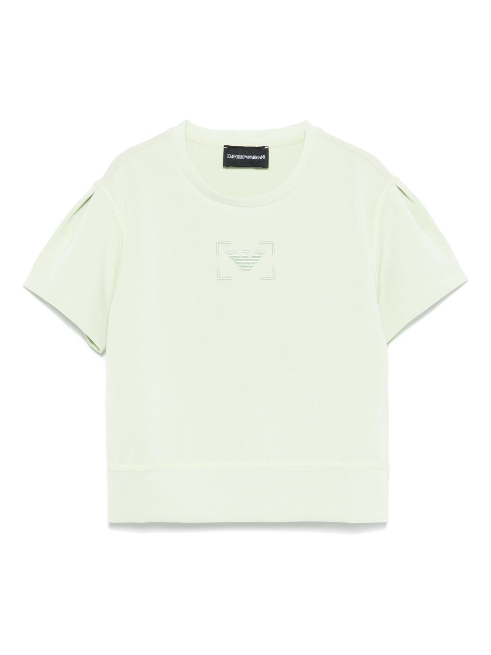 Logo-embroidered T-shirt - Green