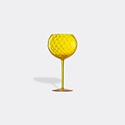 'gigolo' Red Wine Glass, Balloton Yellow